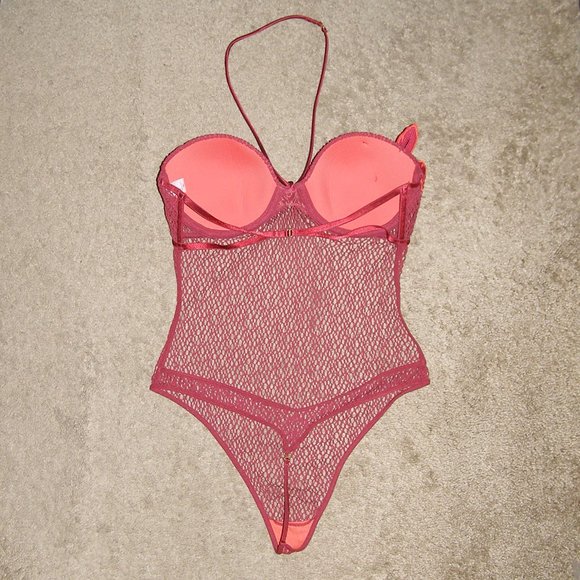 RARE nwot 36C Med Victoria's Secret fishnet Teddy - Picture 10 of 16